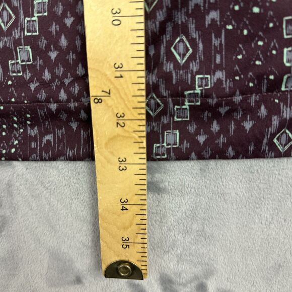 Woolrich Dress Womens Size XS Burgundy Tribal Print Sleeveless Cinch Waist - Picture 9 of 9